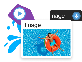 Beispiel einer Rosetta Stone-Anwendungsaktivität, die unser immersives Sprachlerntool zeigt