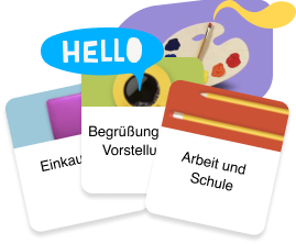 Grafik zur Kategorieauswahl von Rosetta Stone